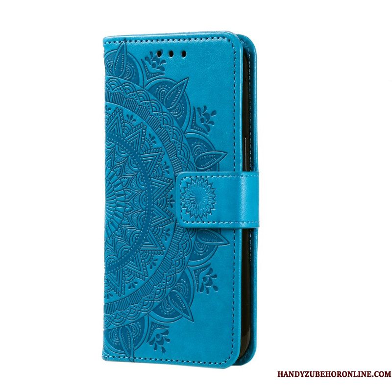 Leren Hoesje Samsung Galaxy S26 Plus Mandala Zon Bescherming Hoesje