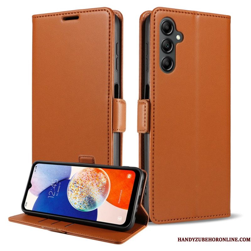 Leren Hoesje Samsung Galaxy S26 Plus Rfid-blokkering Bescherming Hoesje