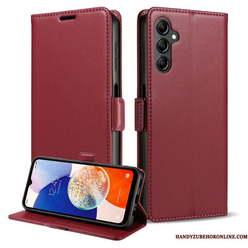 Leren Hoesje Samsung Galaxy S26 Plus Rfid-blokkering Bescherming Hoesje