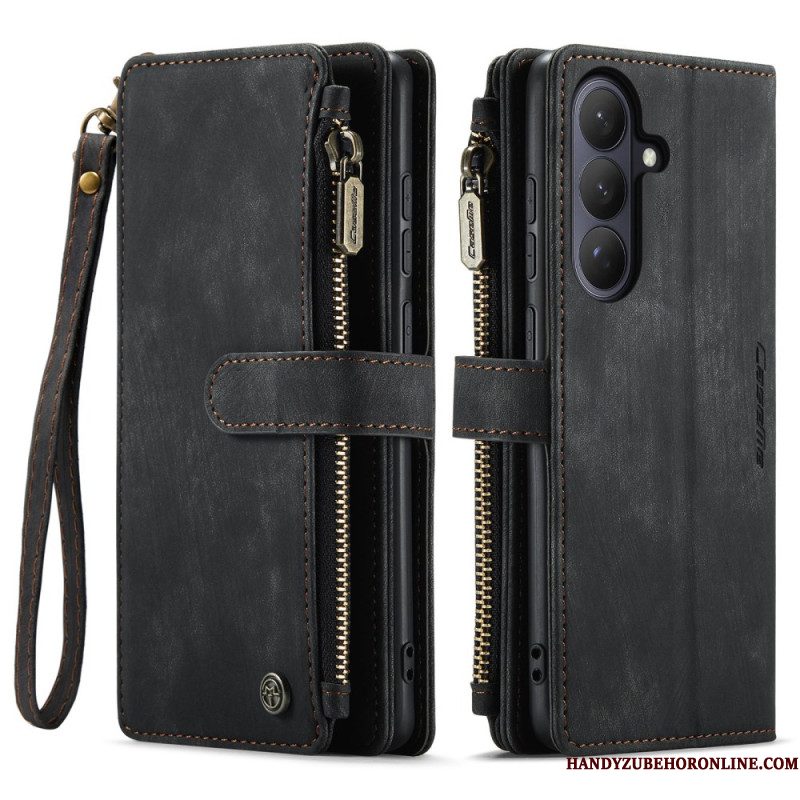 Leren Hoesje Samsung Galaxy S26 Plus Suède-effect Caseme Bescherming Hoesje