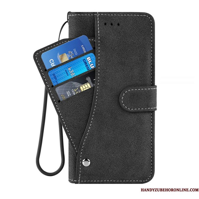 Leren Hoesje Samsung Galaxy S26 Retro Portemonnee Met Draaibare Kaarthouder Bescherming Hoesje