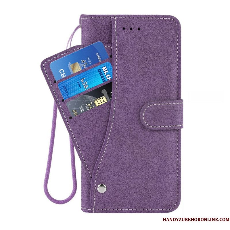 Leren Hoesje Samsung Galaxy S26 Retro Portemonnee Met Draaibare Kaarthouder Bescherming Hoesje