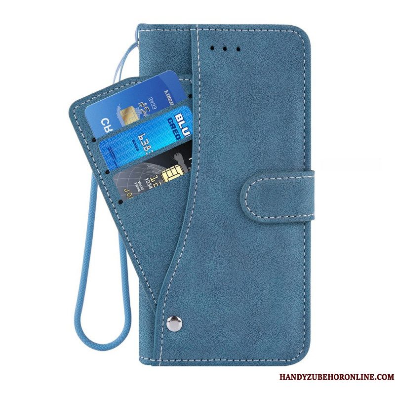 Leren Hoesje Samsung Galaxy S26 Retro Portemonnee Met Draaibare Kaarthouder Bescherming Hoesje