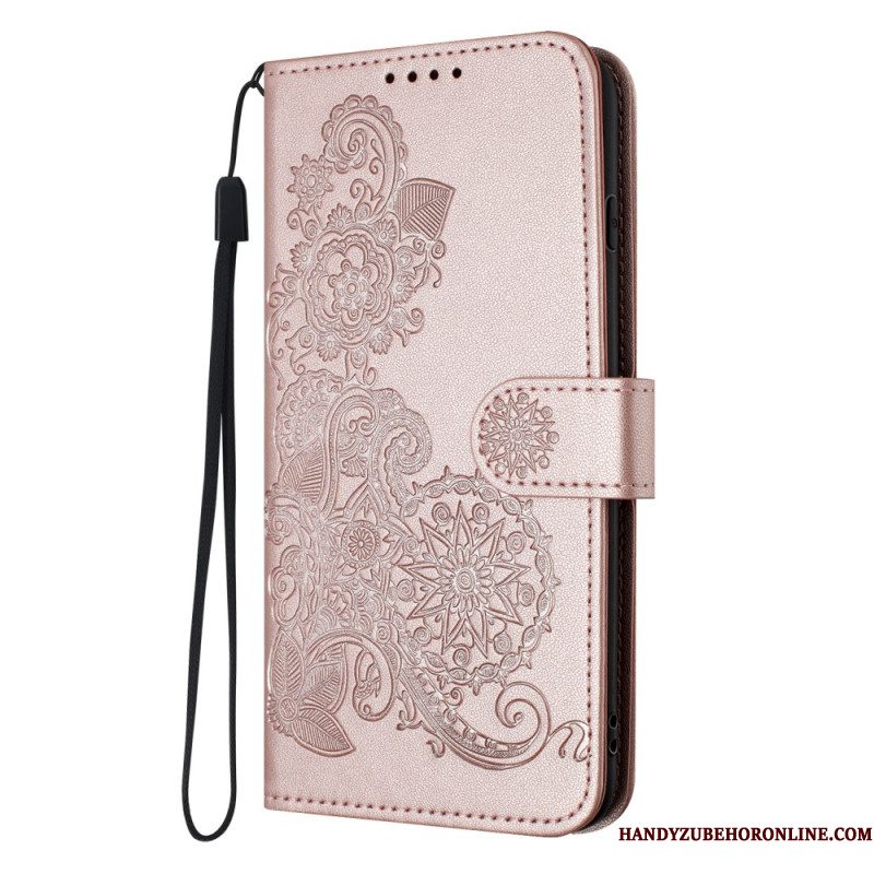 Leren Hoesje Samsung Galaxy S26 Ultra Kanten Mandala