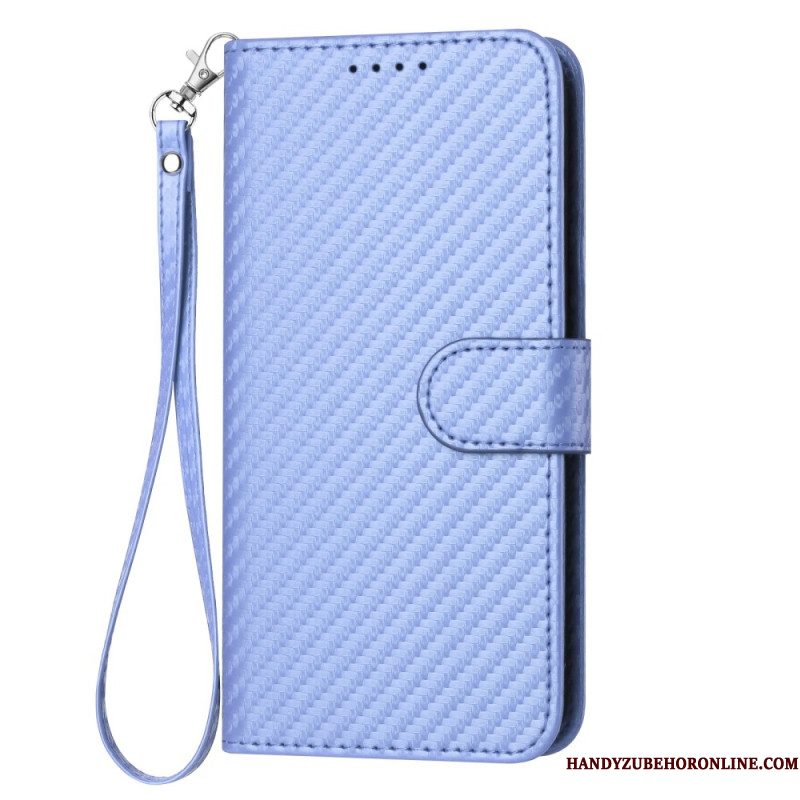 Leren Hoesje Samsung Galaxy S26 Ultra Koolstofvezel Bescherming Hoesje