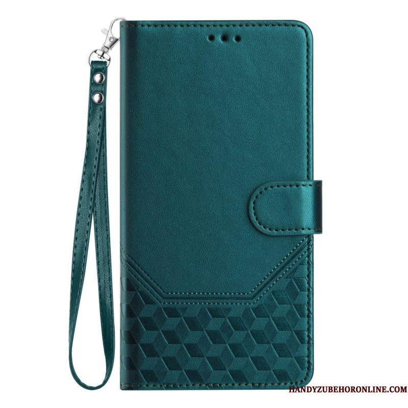 Leren Hoesje Samsung Galaxy S26 Ultra Rfid-blokkerend Kubusontwerp Bescherming Hoesje