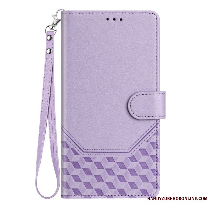 Leren Hoesje Samsung Galaxy S26 Ultra Rfid-blokkerend Kubusontwerp Bescherming Hoesje