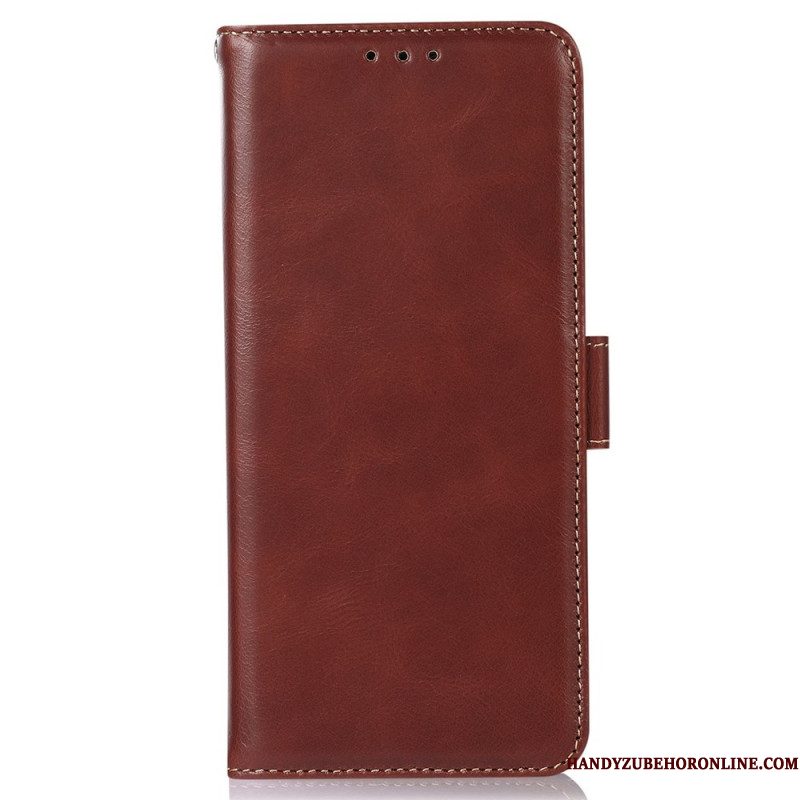 Leren Hoesje Samsung Galaxy S26 Ultra Rfid-blokkerend Leren Ontwerp