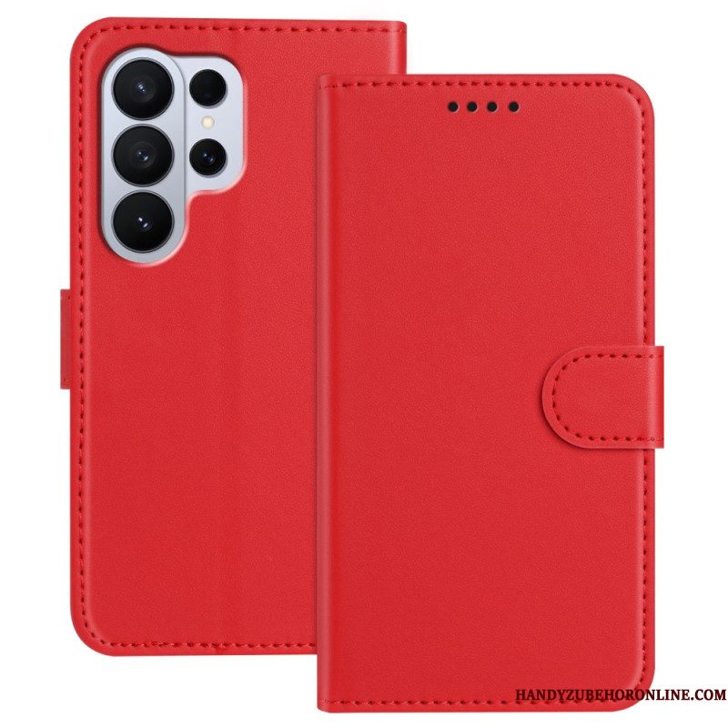 Leren Hoesje Samsung Galaxy S26 Ultra Stiksels