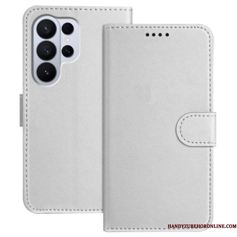 Leren Hoesje Samsung Galaxy S26 Ultra Stiksels