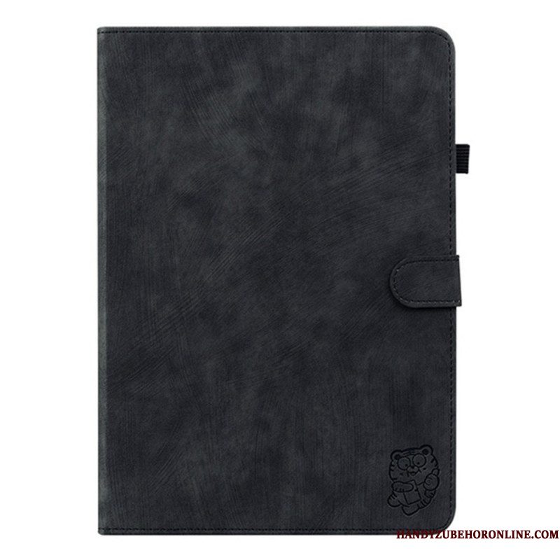 Leren Hoesje Samsung Galaxy Tab S11 Vintage Suède-effect Bescherming Hoesje