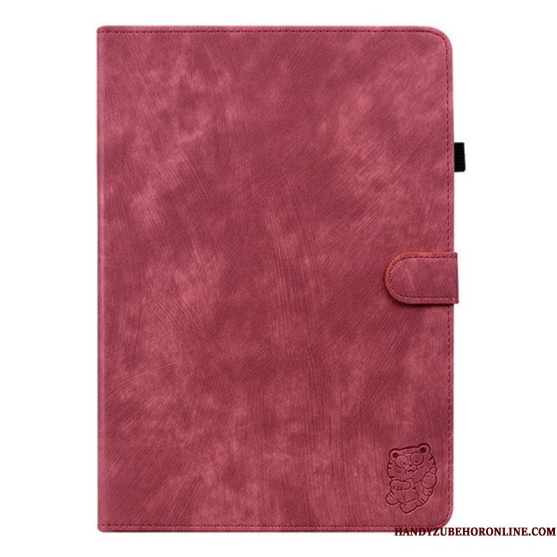 Leren Hoesje Samsung Galaxy Tab S11 Vintage Suède-effect Bescherming Hoesje