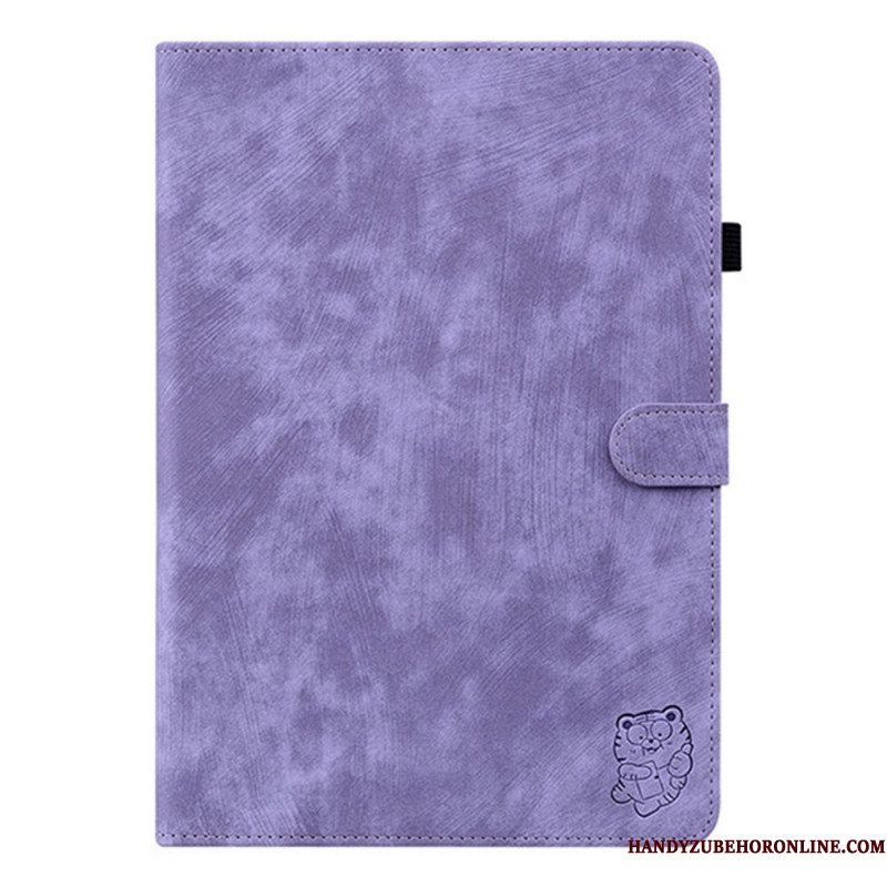 Leren Hoesje Samsung Galaxy Tab S11 Vintage Suède-effect Bescherming Hoesje