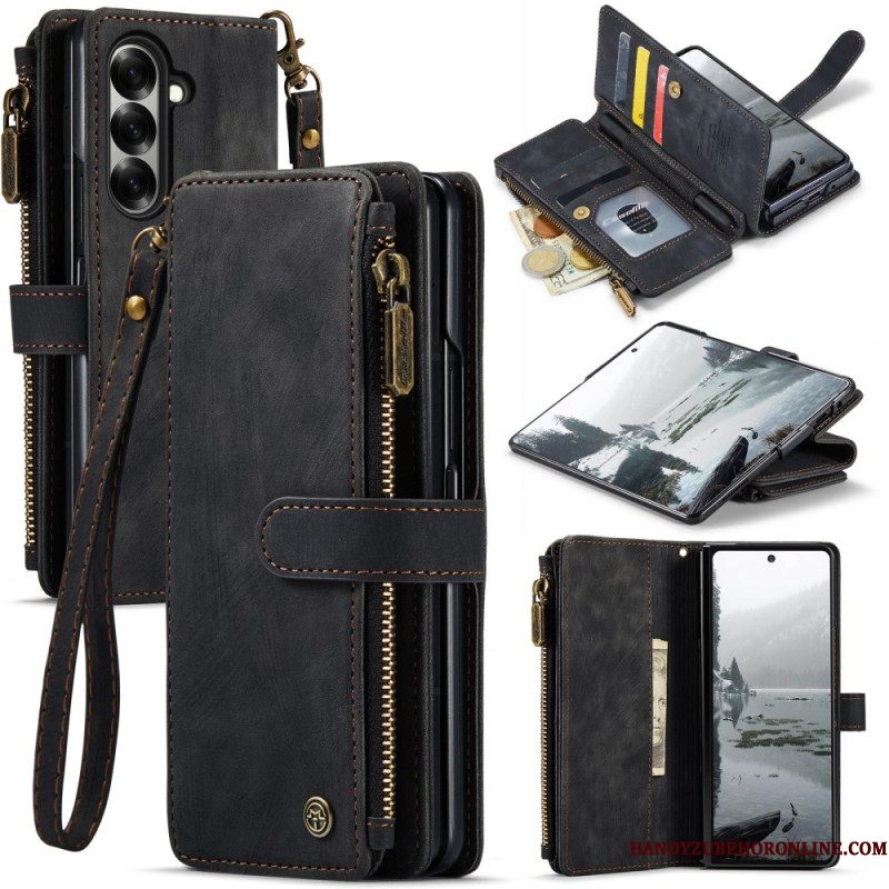 Leren Hoesje Samsung Galaxy Z Fold 7 Caseme Bescherming Hoesje