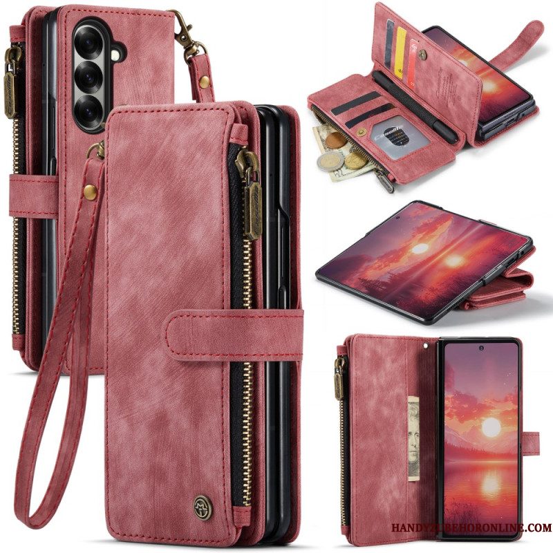 Leren Hoesje Samsung Galaxy Z Fold 7 Caseme Bescherming Hoesje