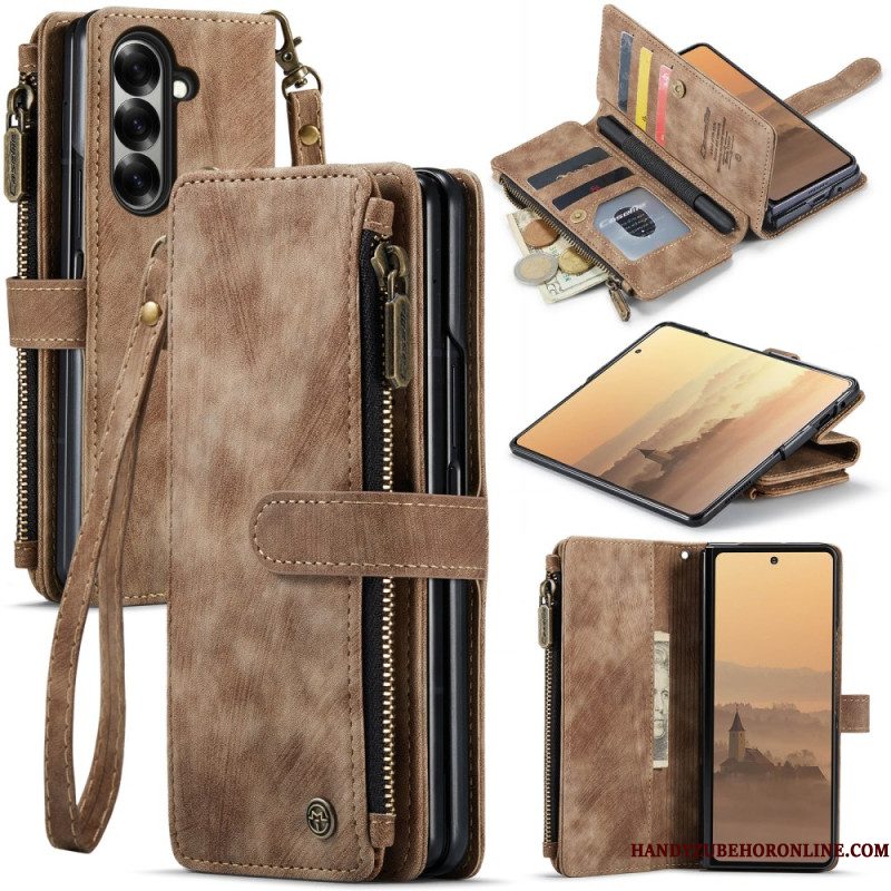 Leren Hoesje Samsung Galaxy Z Fold 7 Caseme Bescherming Hoesje