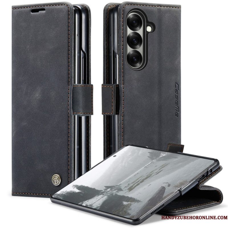 Leren Hoesje Samsung Galaxy Z Fold 7 Caseme Bescherming Hoesje