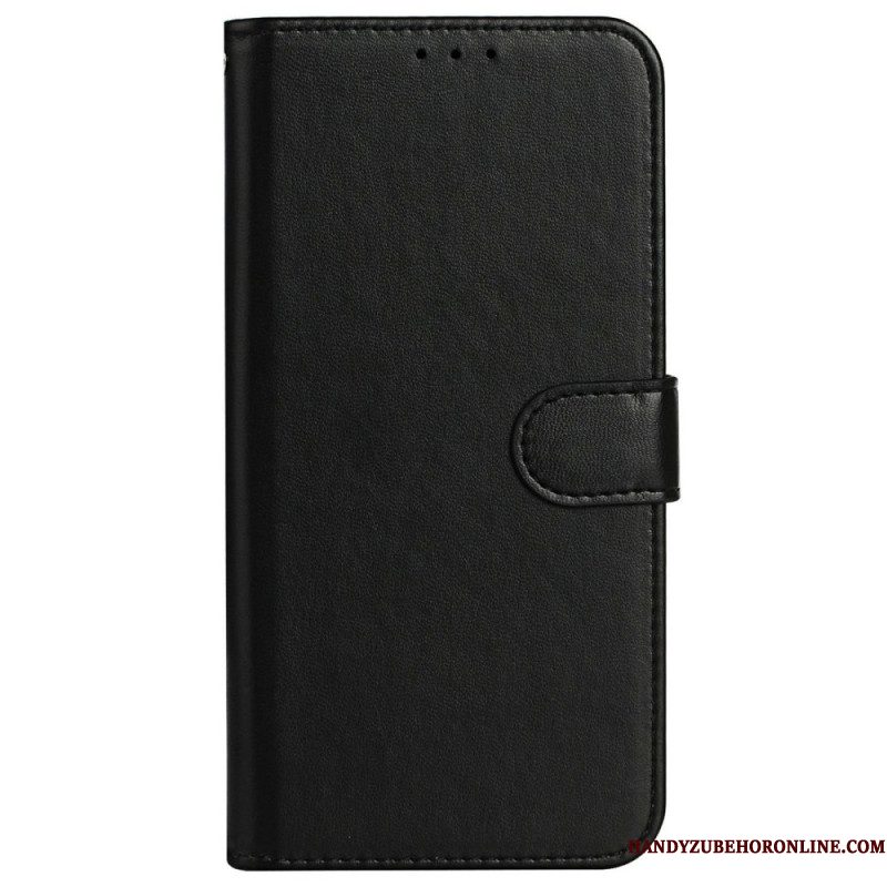 Leren Hoesje Sony Xperia 1 Vii Monochroom Bescherming Hoesje