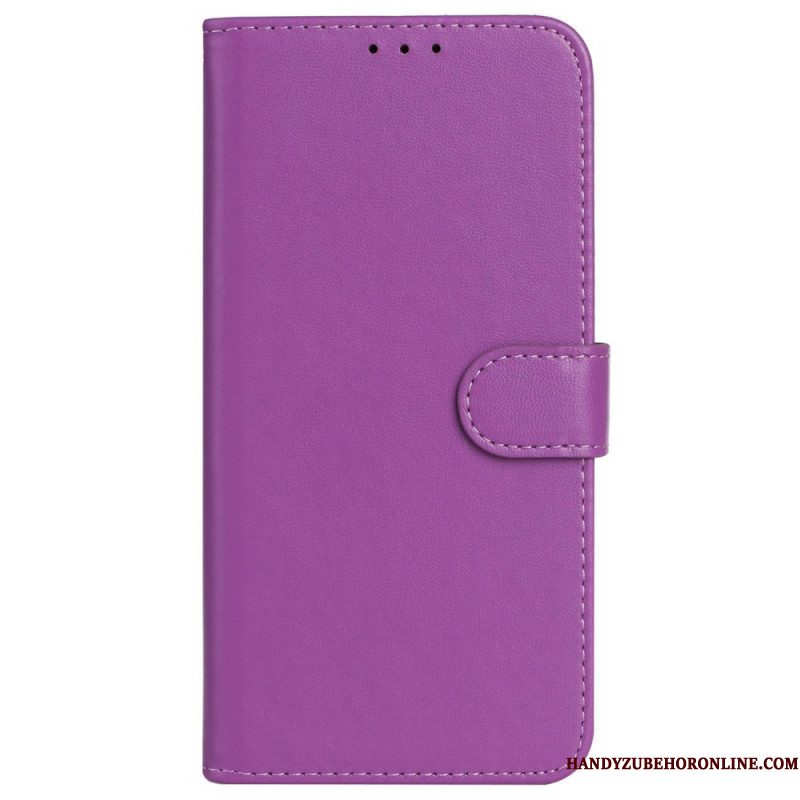 Leren Hoesje Sony Xperia 1 Vii Monochroom Bescherming Hoesje