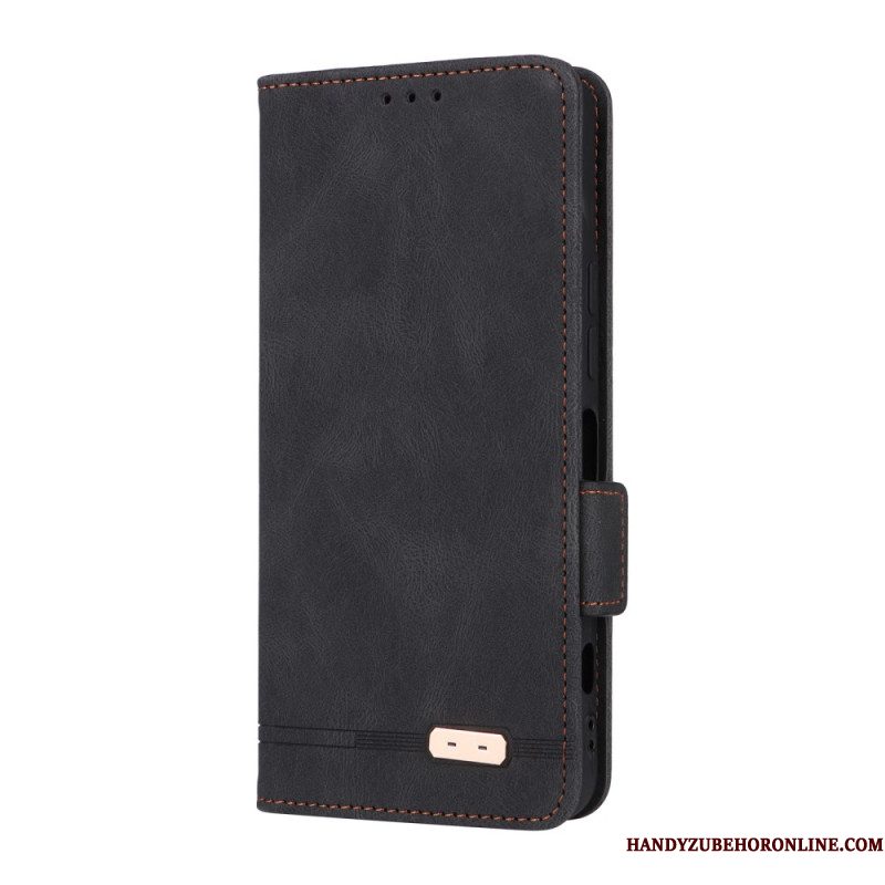Leren Hoesje Sony Xperia 1 Vii Retro Bescherming Hoesje