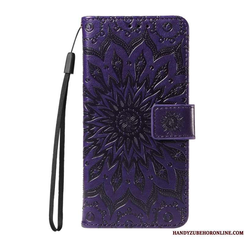 Leren Hoesje Sony Xperia 10 Vii Opvallende Mandala