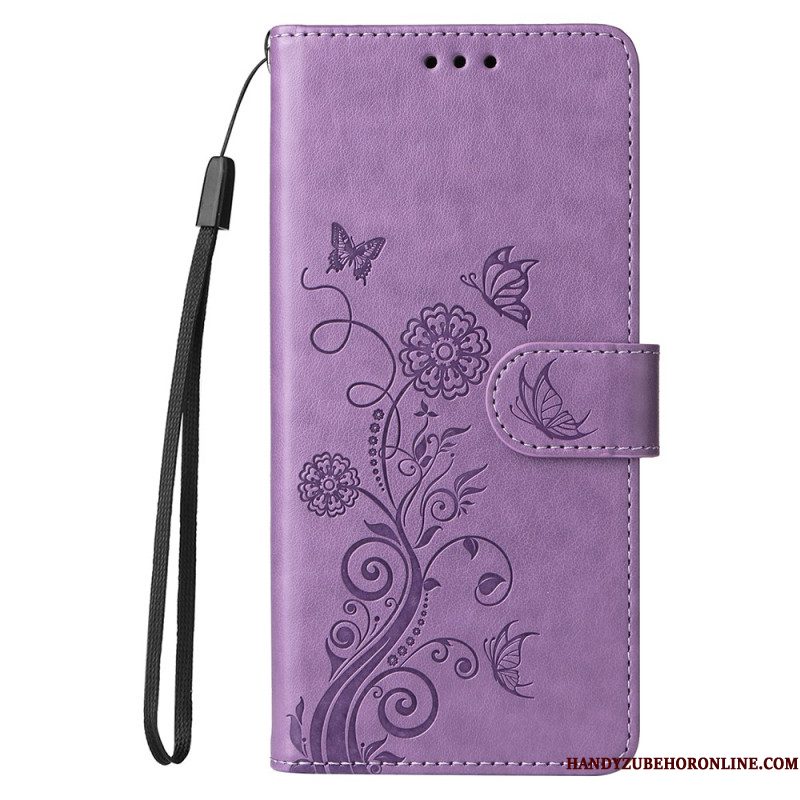 Leren Hoesje Voor Huawei Nova 13 Bloemenpatroon