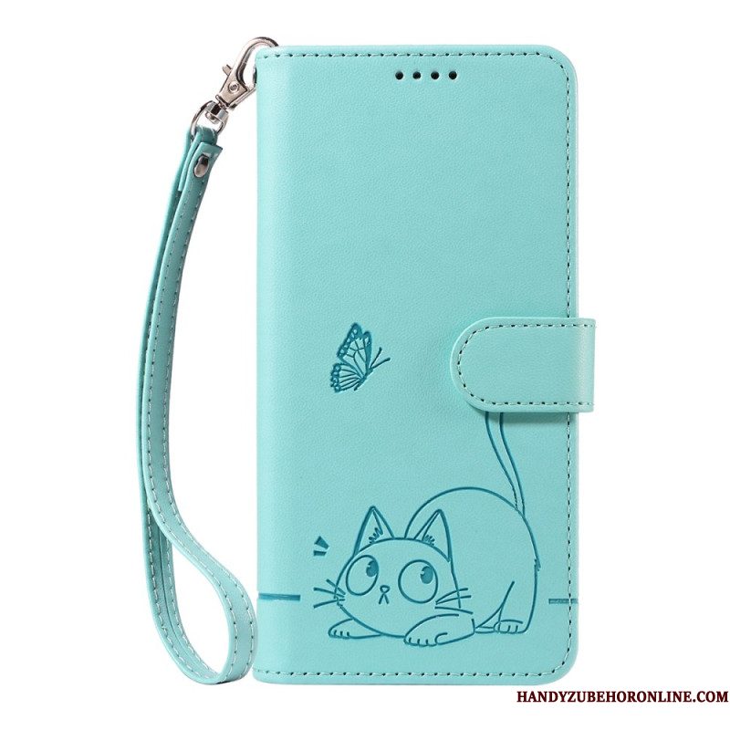Leren Hoesje Voor Huawei Pura 80 Gelukskat