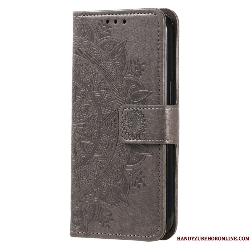Leren Hoesje Voor Samsung Galaxy A17 4g / 5g Zonmandala