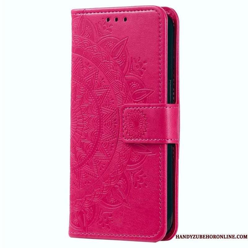 Leren Hoesje Voor Samsung Galaxy A17 4g / 5g Zonmandala