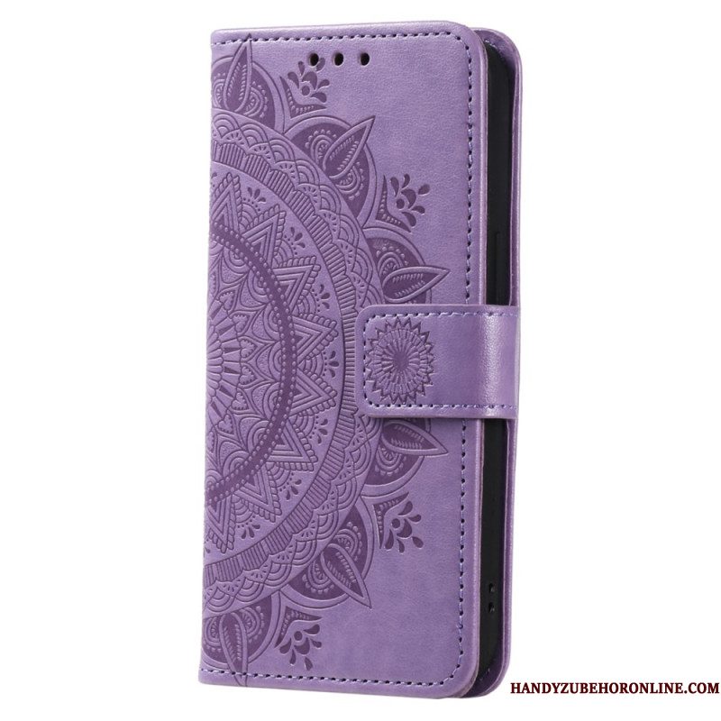 Leren Hoesje Voor Samsung Galaxy A17 4g / 5g Zonmandala