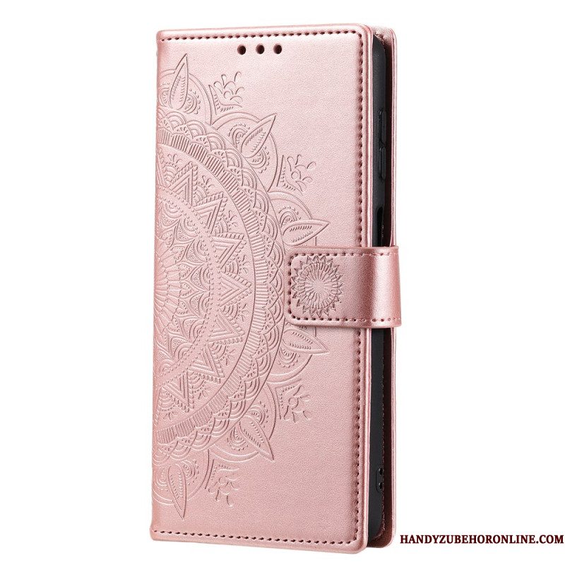 Leren Hoesje Voor Samsung Galaxy A17 4g / 5g Zonmandala