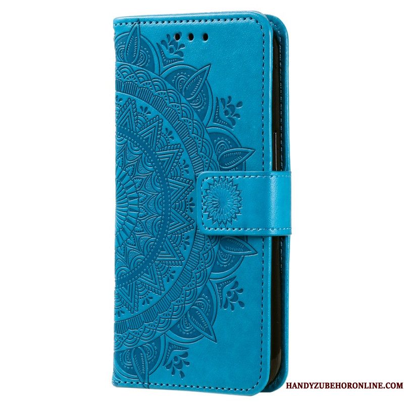 Leren Hoesje Voor Samsung Galaxy A17 4g / 5g Zonmandala