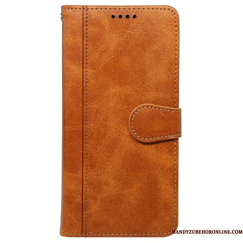 Leren Hoesje Voor Samsung Galaxy S25 5g Edge Premium Vintage