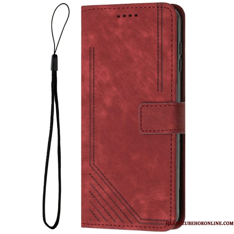 Leren Hoesje Voor Samsung Galaxy S25 5g Edge Retro Design
