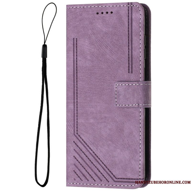 Leren Hoesje Voor Samsung Galaxy S25 5g Edge Retro Design