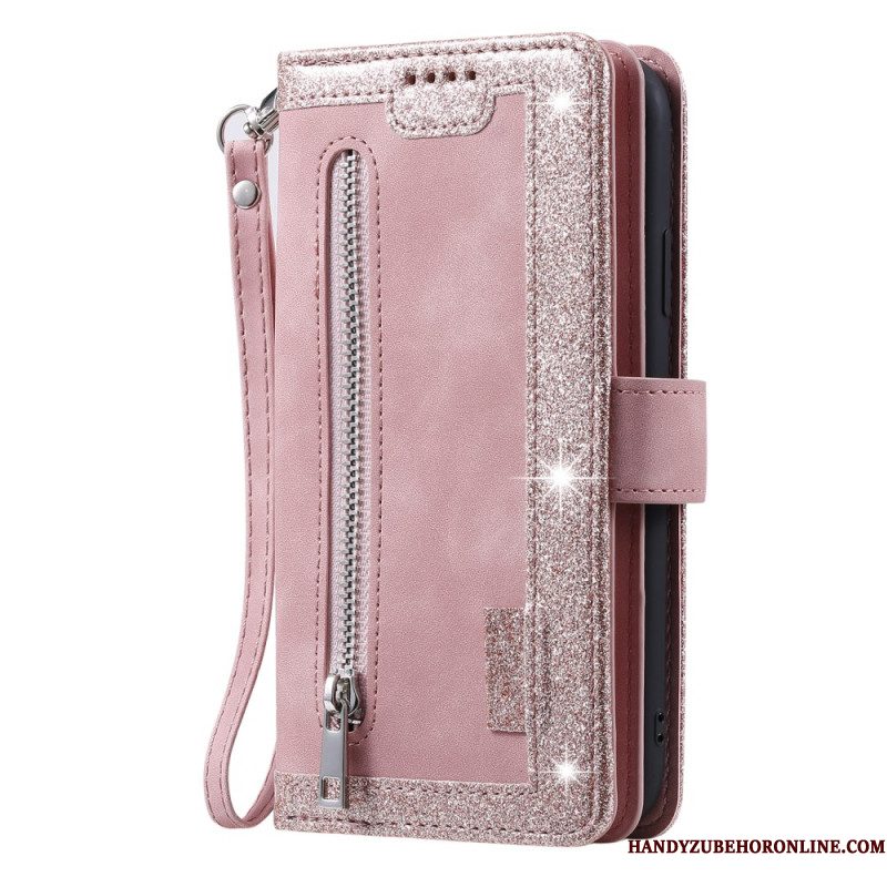 Leren Hoesje Voor Samsung Galaxy S25 5g Edge Rits Portemonnee
