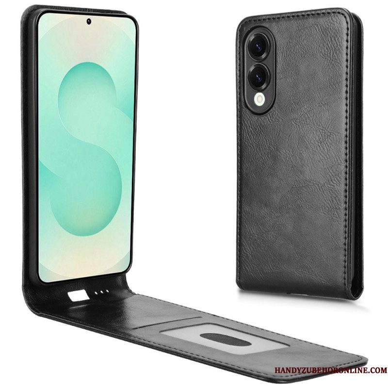 Leren Hoesje Voor Samsung Galaxy S25 5g Edge Verticaal Design