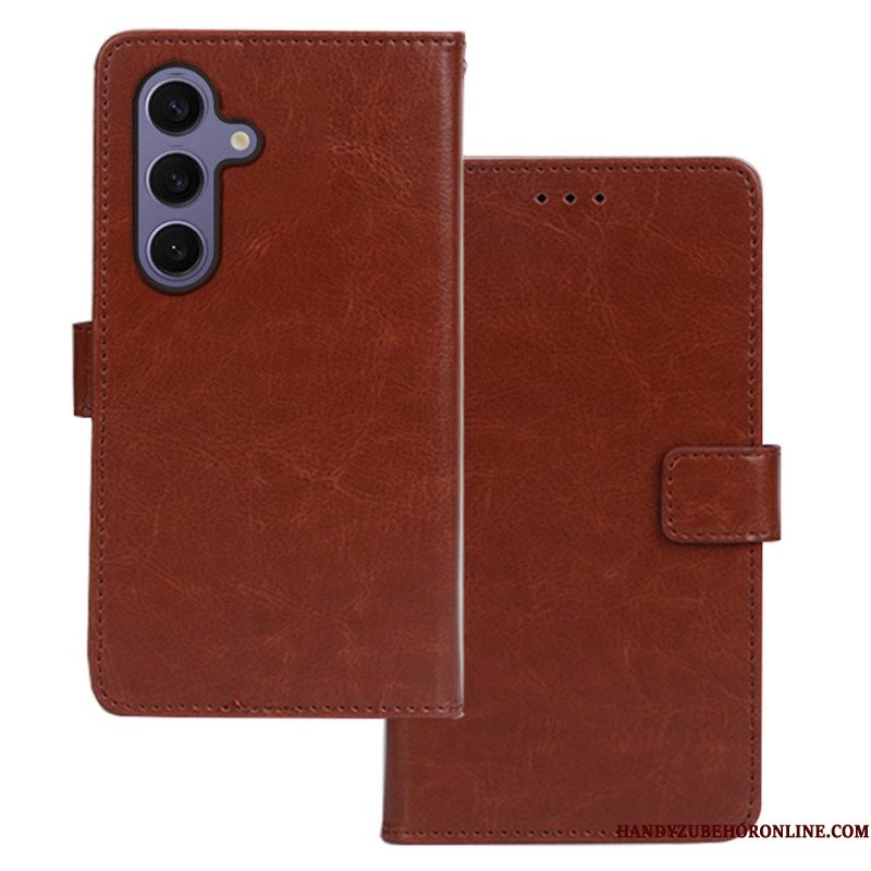 Leren Hoesje Voor Samsung Galaxy S25 5g Klassieke Idewei