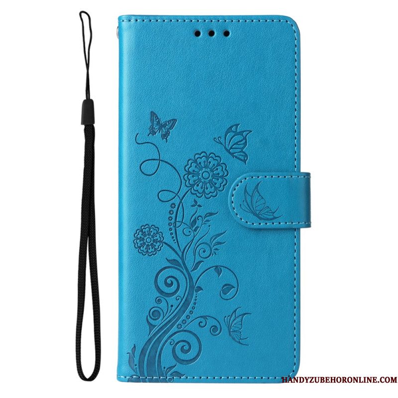 Leren Hoesje Voor Samsung Galaxy S25 5g Kleine Bloemen