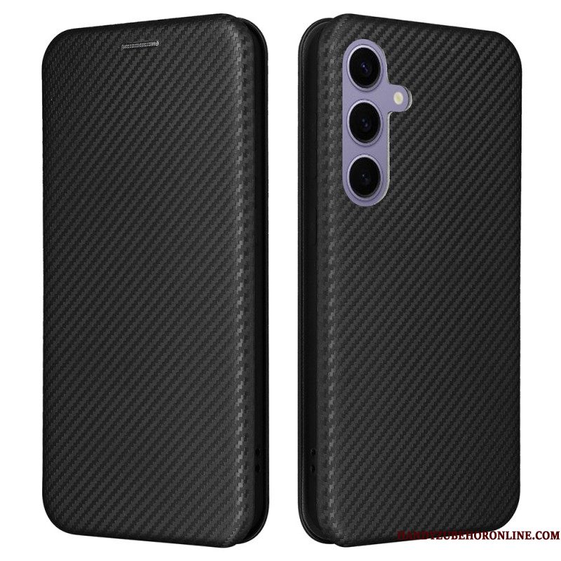 Leren Hoesje Voor Samsung Galaxy S25 5g Koolstofvezel