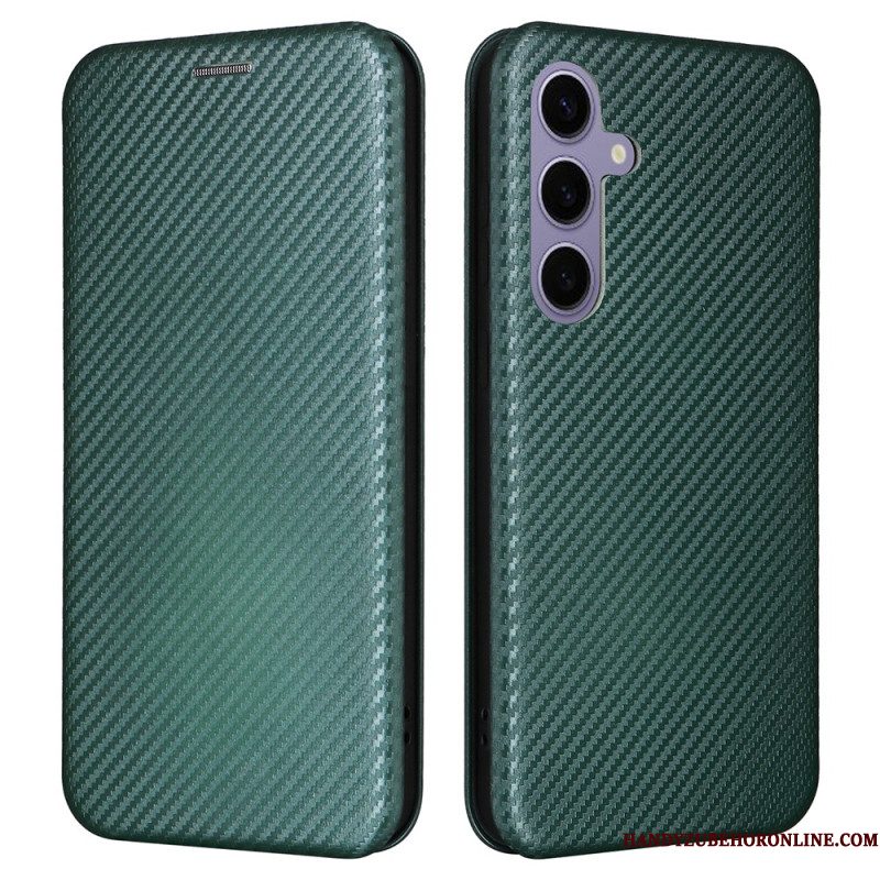 Leren Hoesje Voor Samsung Galaxy S25 5g Koolstofvezel