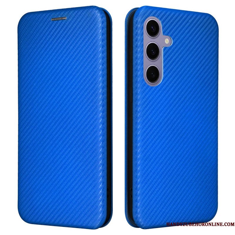 Leren Hoesje Voor Samsung Galaxy S25 5g Koolstofvezel