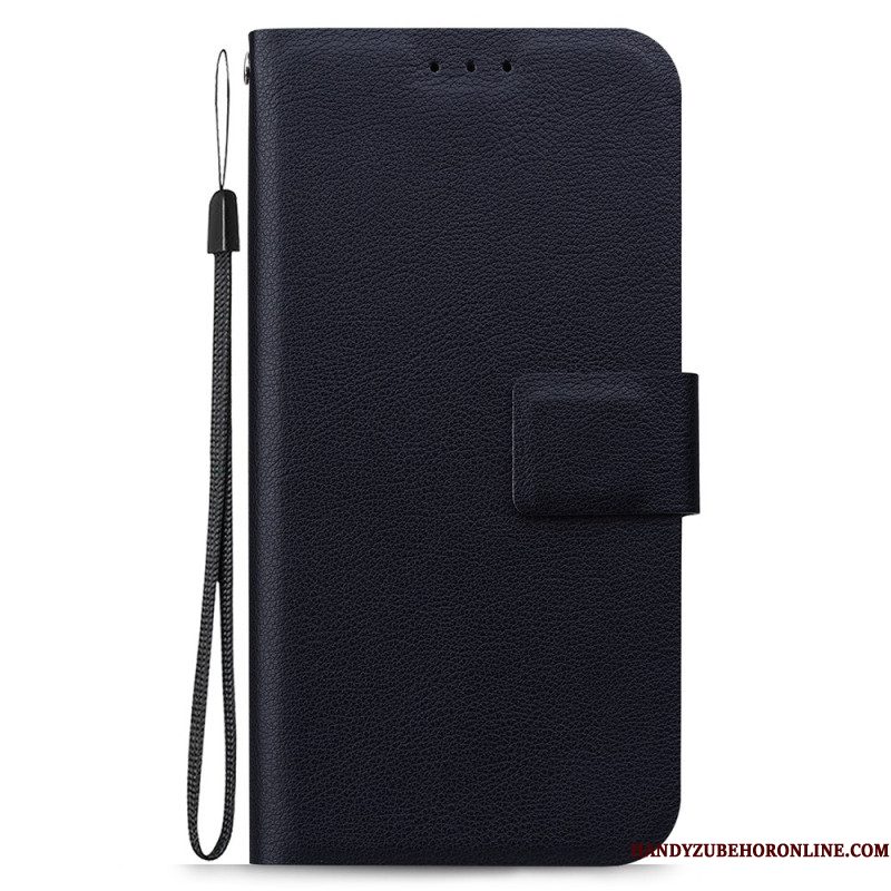 Leren Hoesje Voor Samsung Galaxy S25 5g Koord Van Imitatieleer