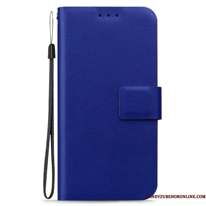 Leren Hoesje Voor Samsung Galaxy S25 5g Koord Van Imitatieleer