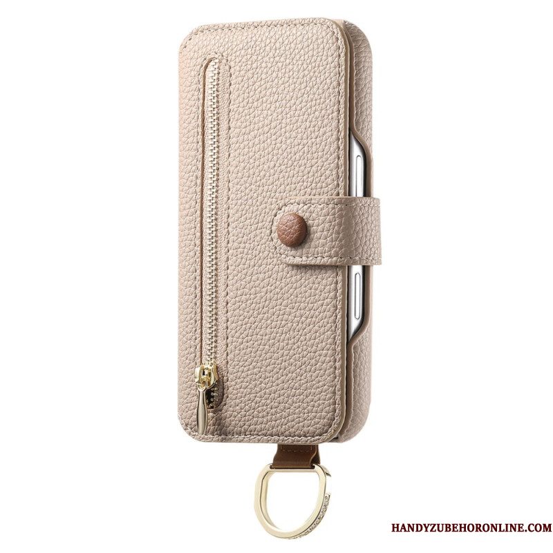 Leren Hoesje Voor Samsung Galaxy S25 5g Rfid-blokkering Van Imitatieleer
