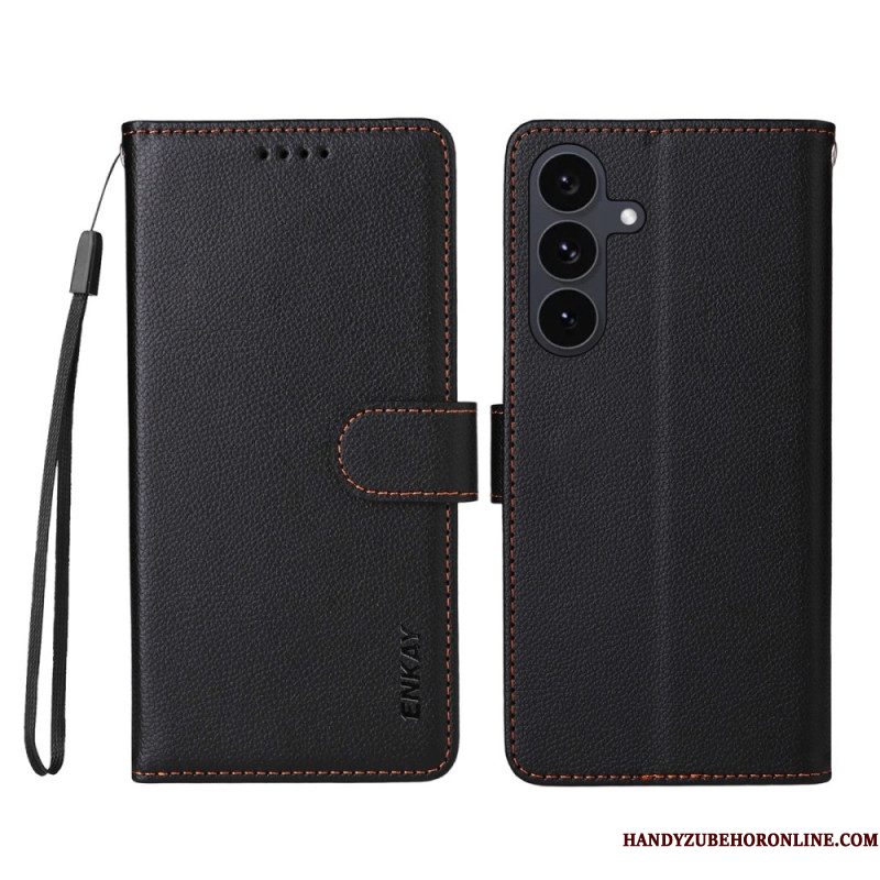 Leren Hoesje Voor Samsung Galaxy S25 Fe Enkay