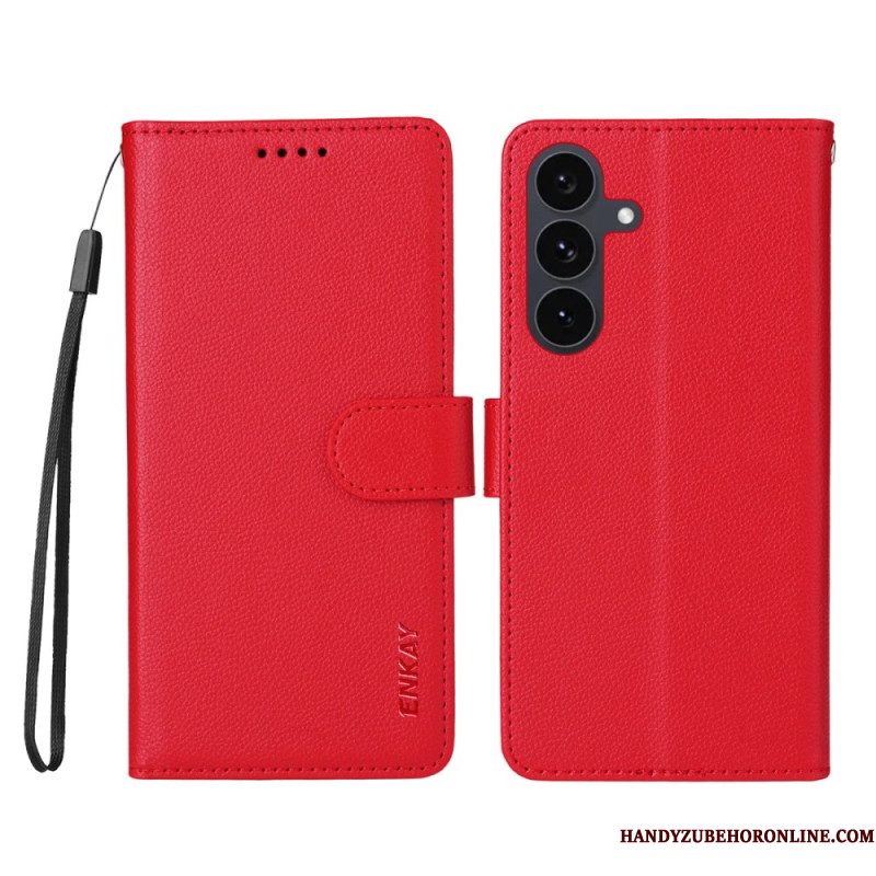 Leren Hoesje Voor Samsung Galaxy S25 Fe Enkay