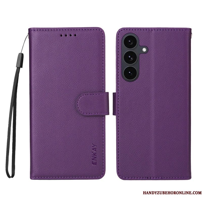 Leren Hoesje Voor Samsung Galaxy S25 Fe Enkay