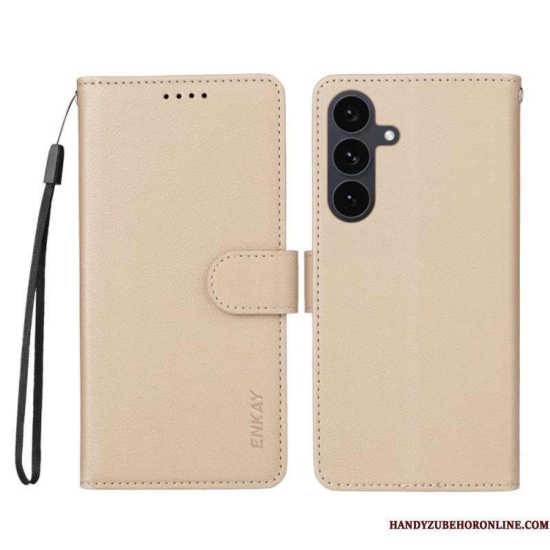 Leren Hoesje Voor Samsung Galaxy S25 Fe Enkay