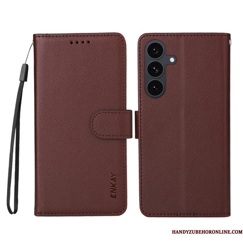 Leren Hoesje Voor Samsung Galaxy S25 Fe Enkay